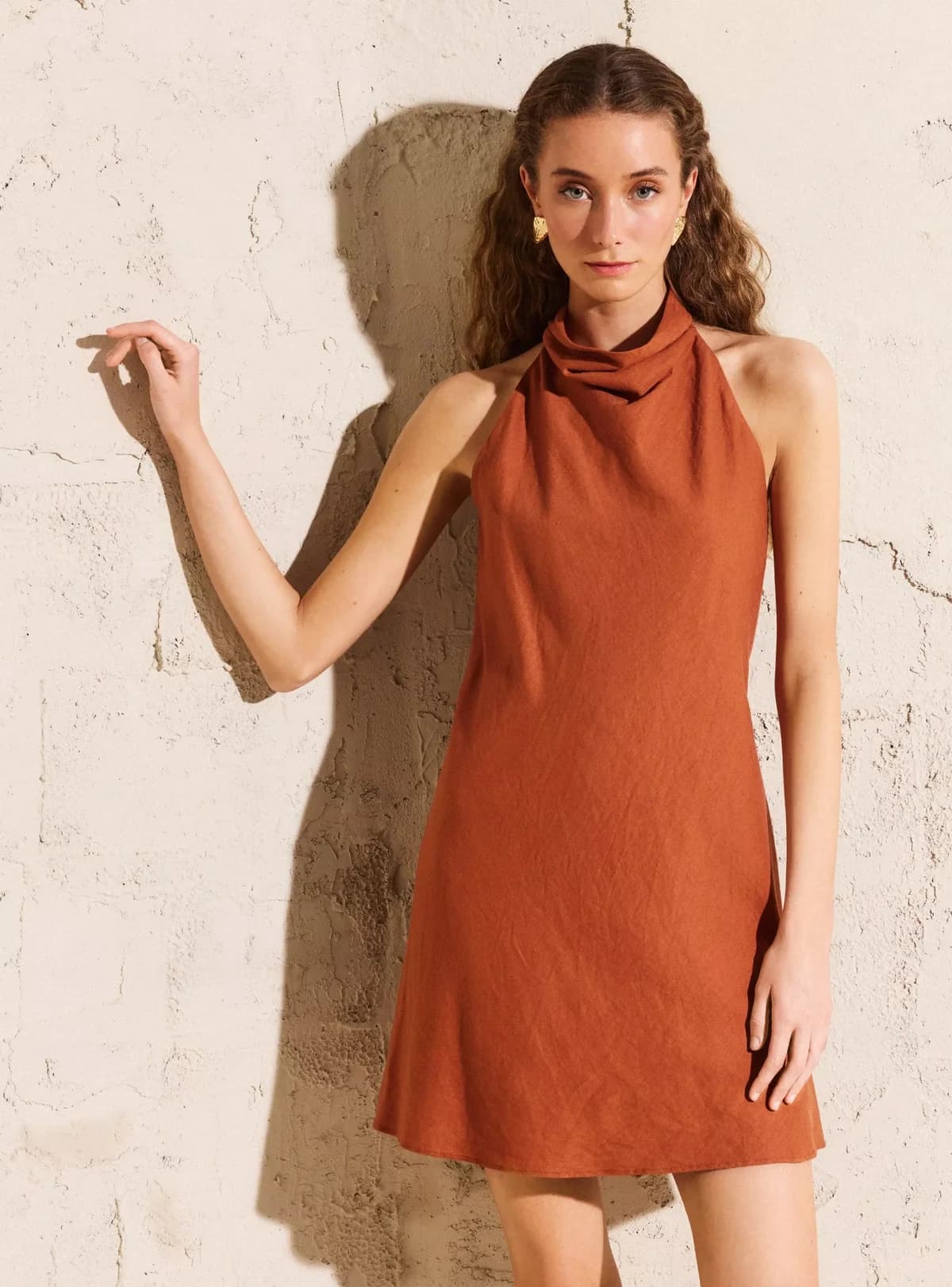 Usado por Camila Guedelhoefer , Vestido Corto María Pombo , talla S