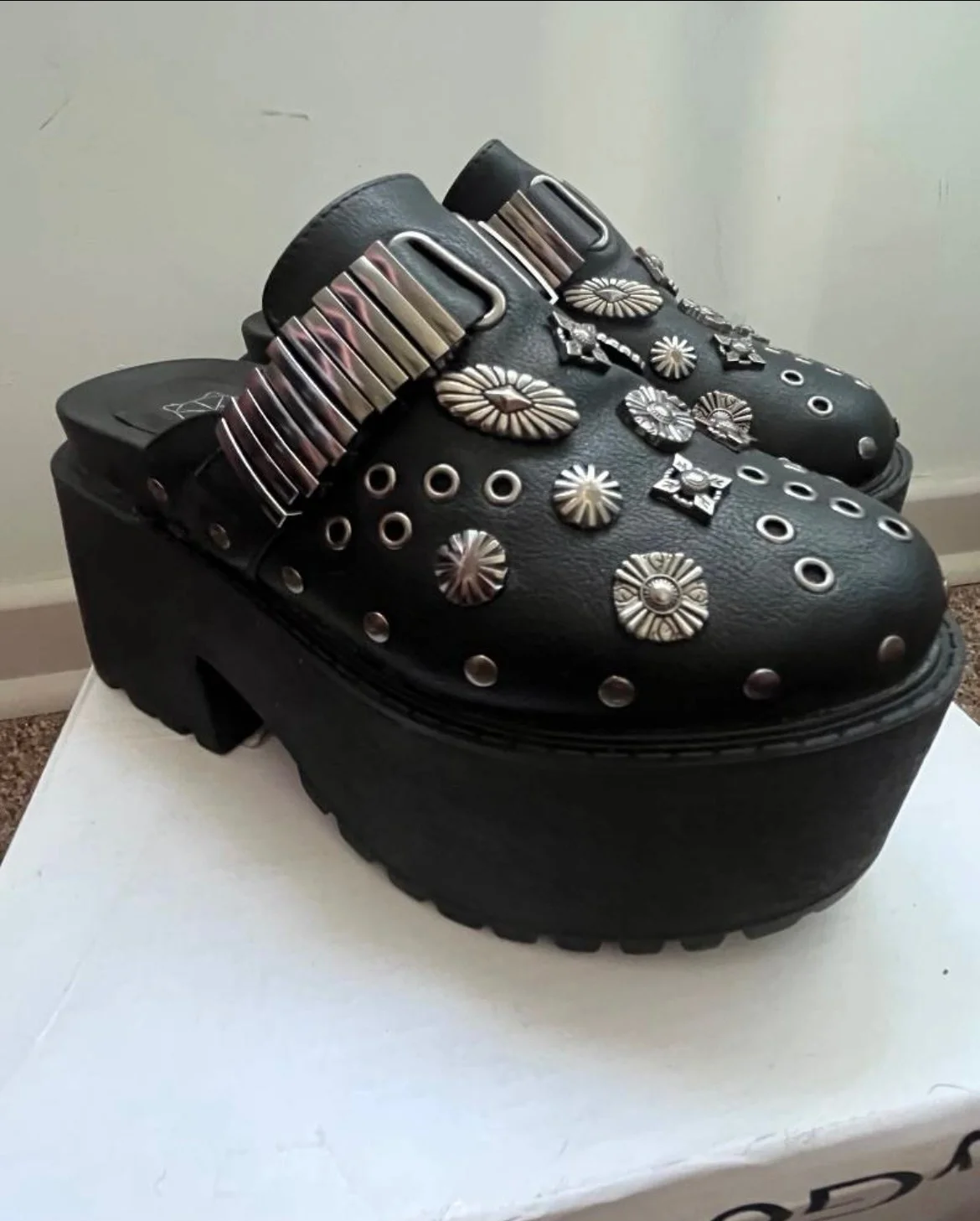 Usado por Vale.!! , Zapatos plataforma , talla Talla 38