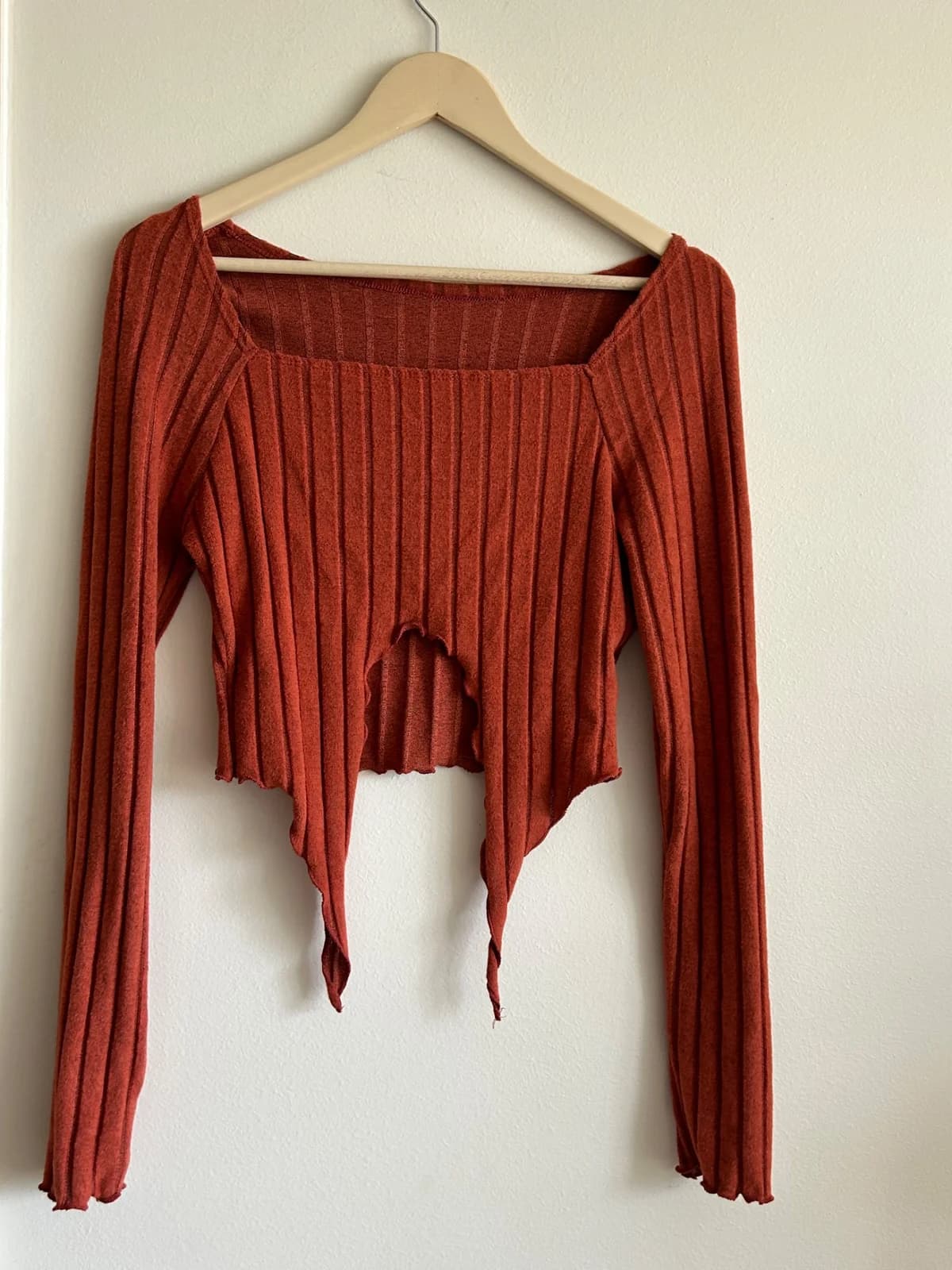 Usado por Fernanda Fortunati , top color terracota , talla M