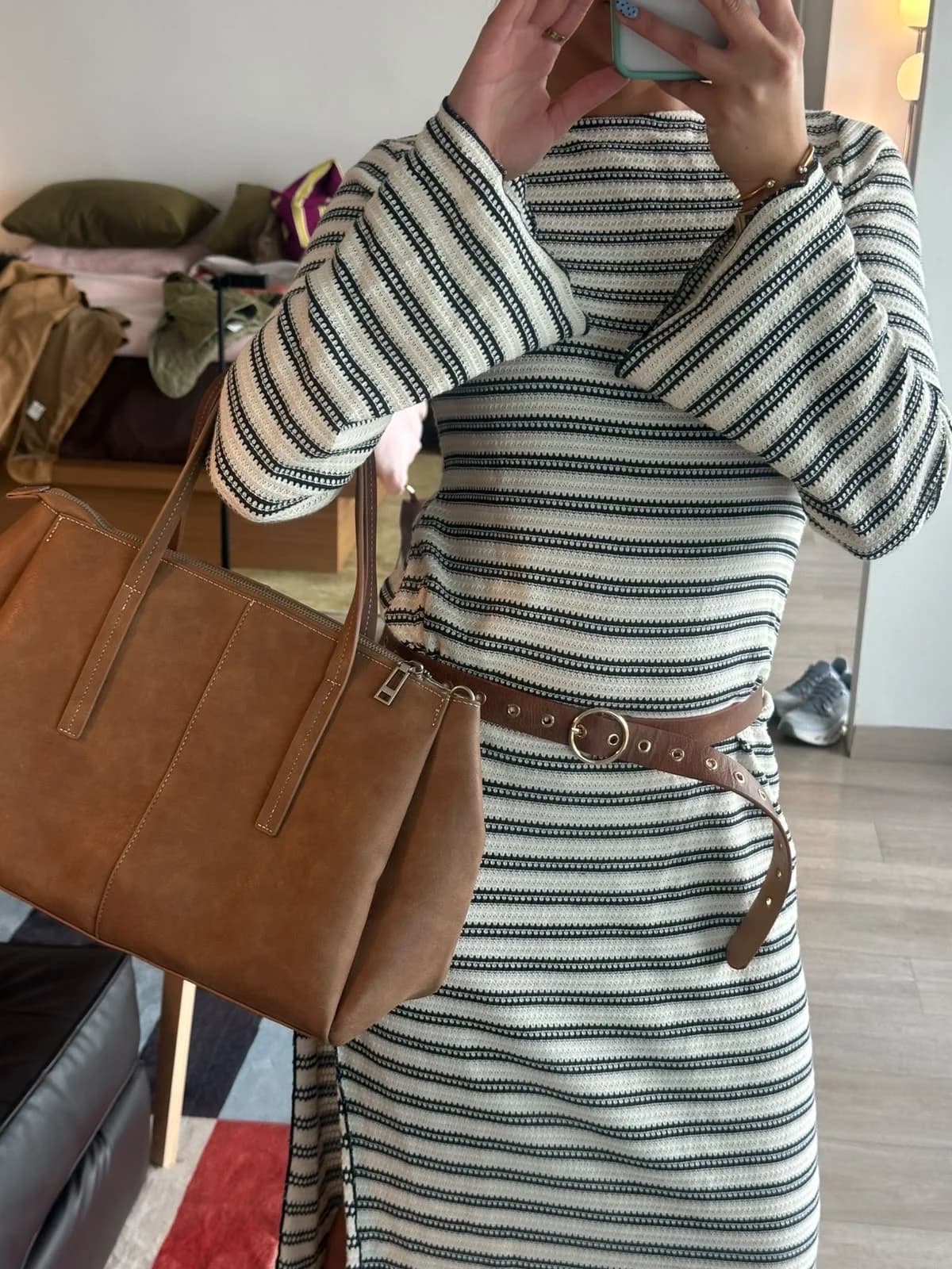 Usado por Toti Arrive, Vestido rayas playa, talla M