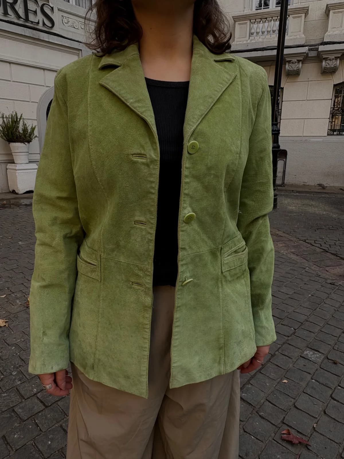 Chaqueta cuero reno vintage — foto 1