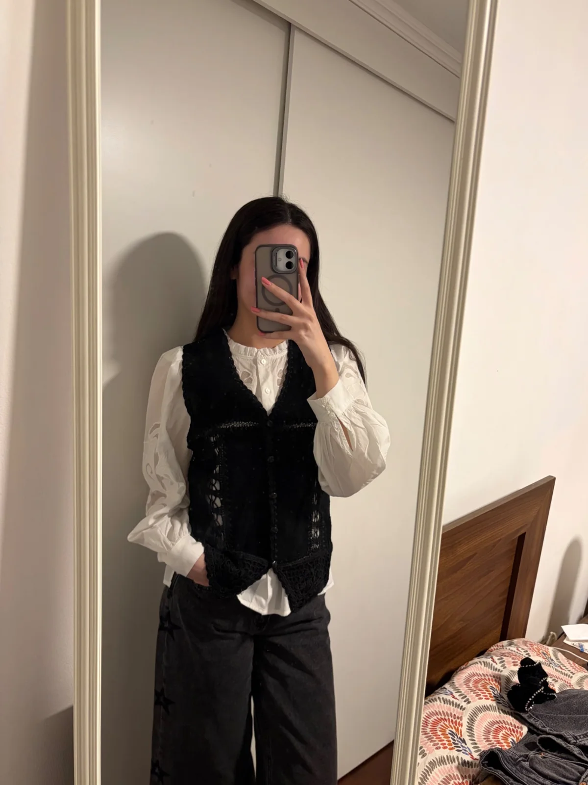 Usado por María José Osorio, Vest negro , talla S