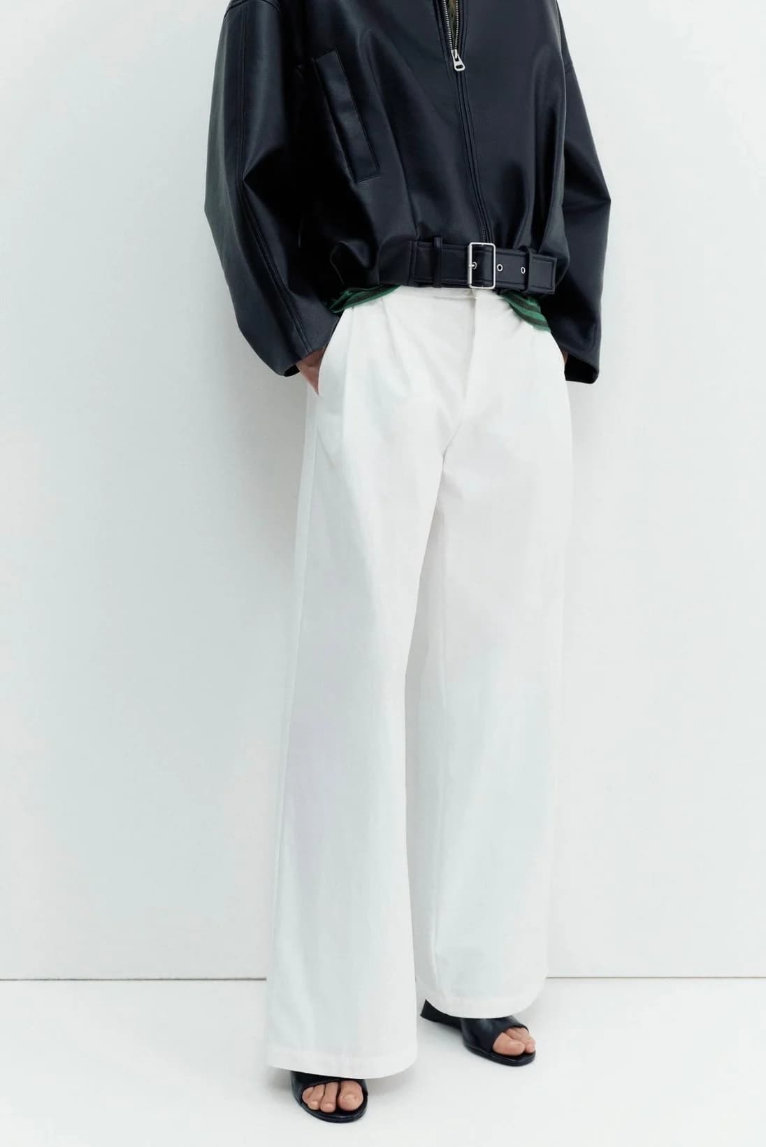 Pantalón blanco doble pinza nuevo