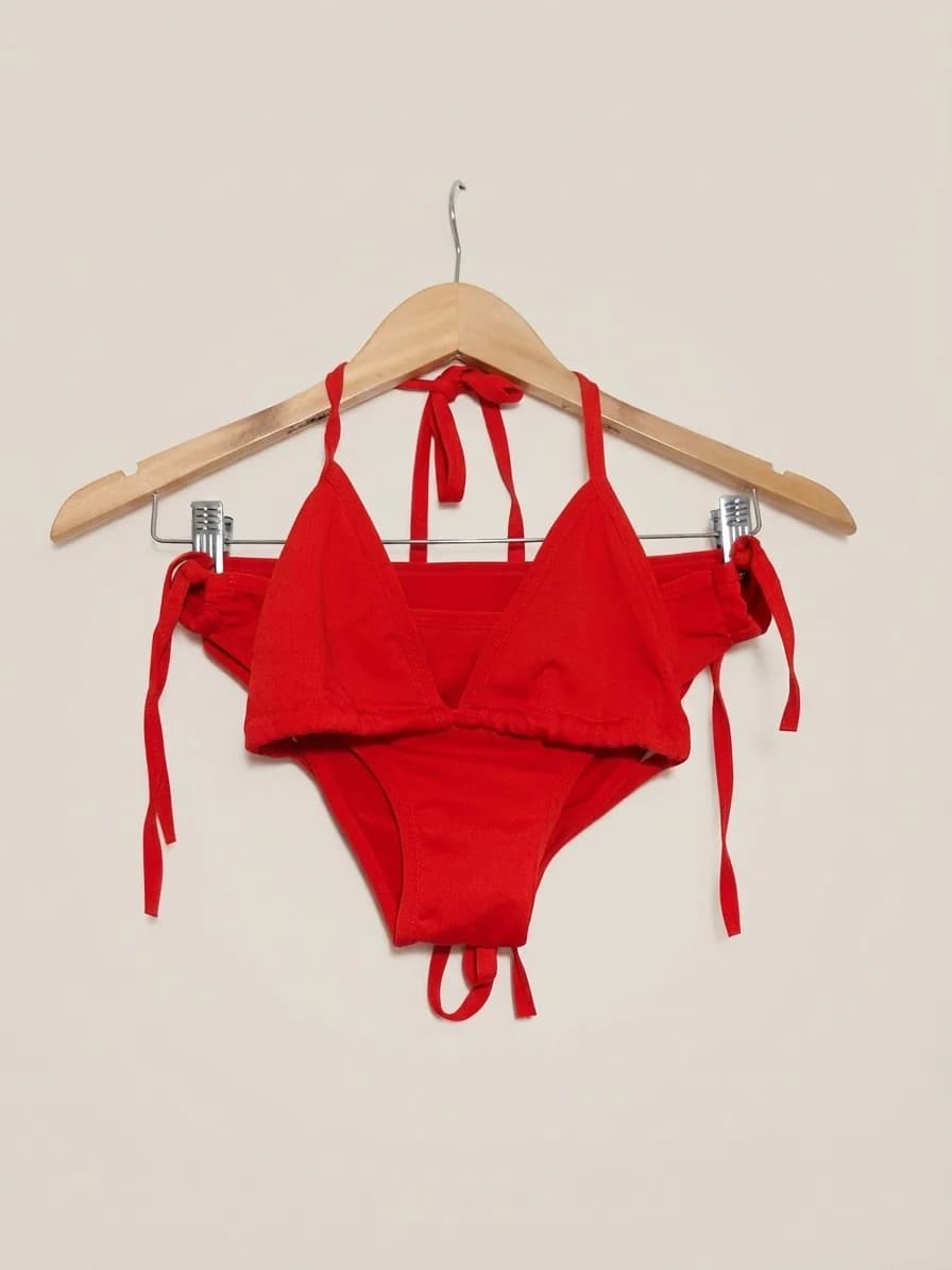 Usado por Dominga , Bikini Rojo, talla XS/S