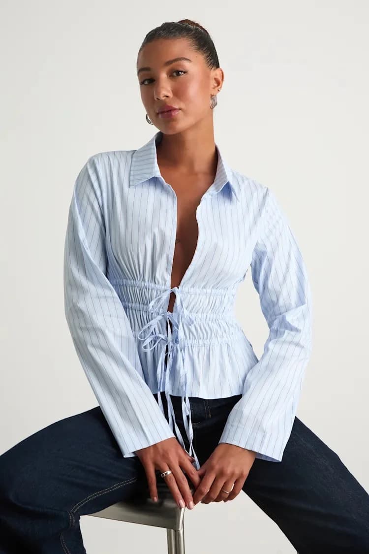 Blusa celeste lulus — foto 1