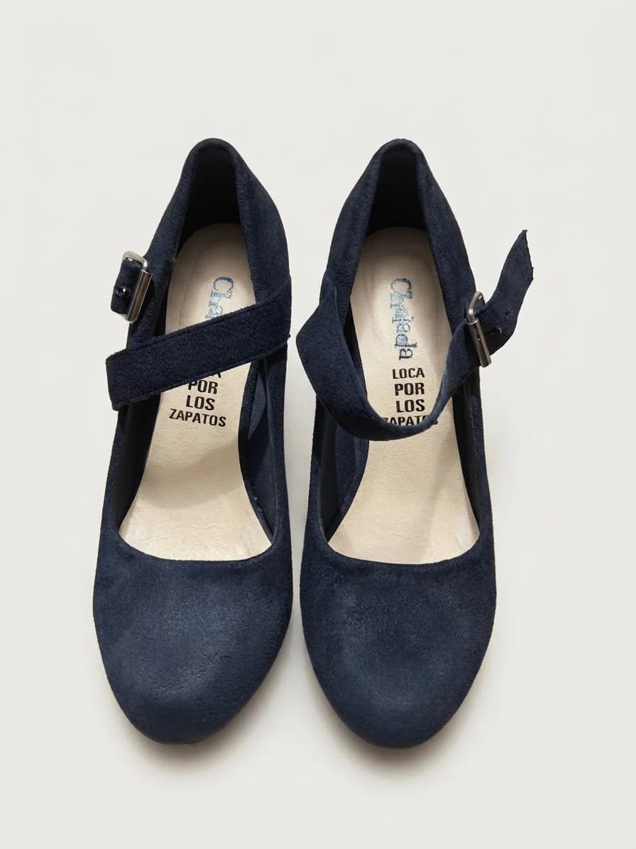 Tacones chalada azul oscuro