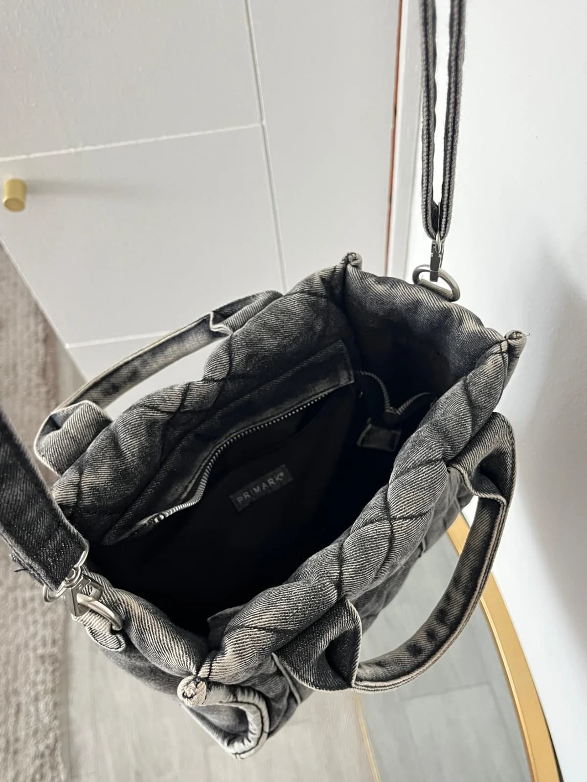 Cartera Jeans Gris — foto 1