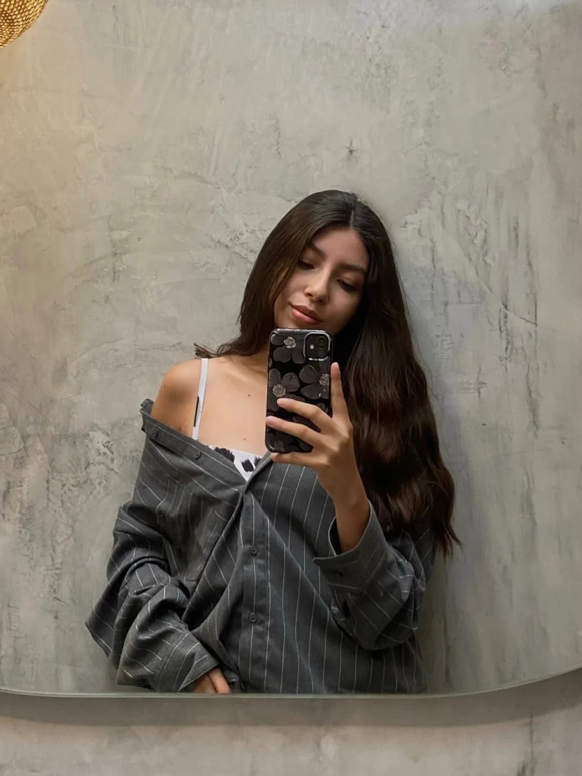 Usado por Martina Inostroza, Camisa rayas h&m , talla S