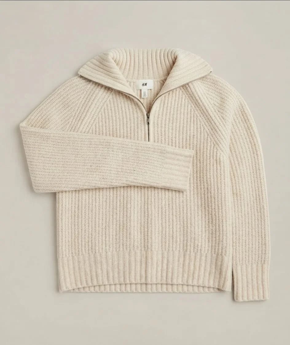 Usado por Ingel Álvarez Marchant , Suéter Tejido H&M Blanco , talla S