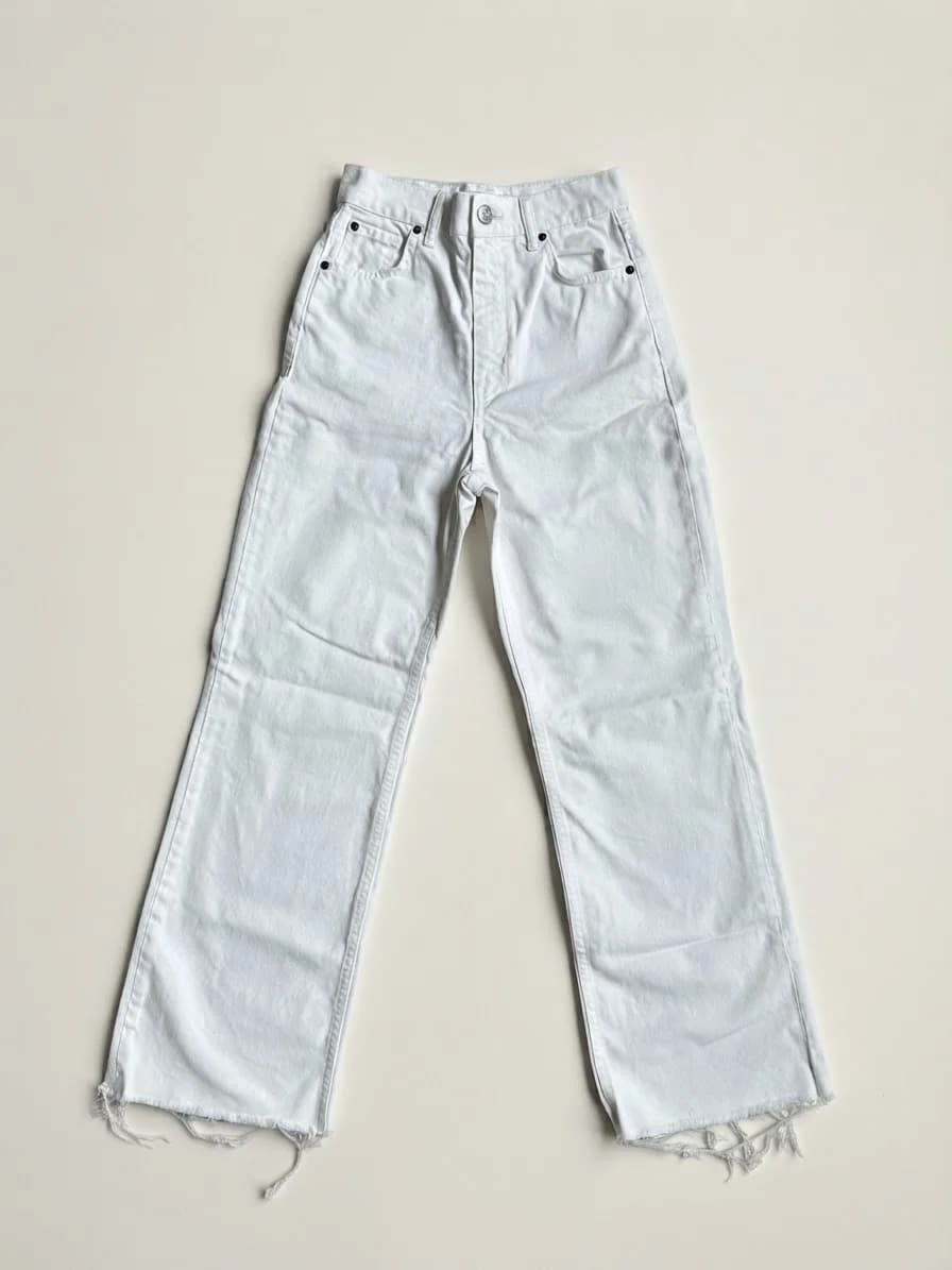 Usado por Closet de Sofía , Jean Blanco Zara, talla 32