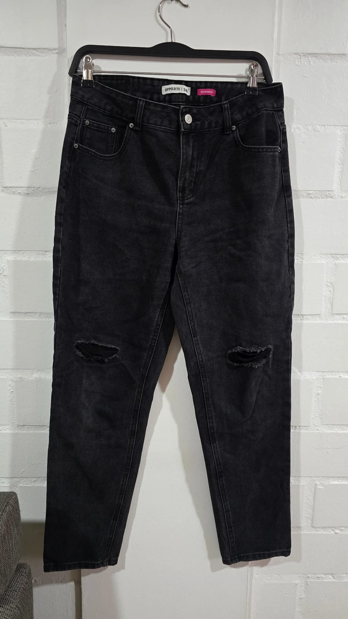 Usado por Catalina Arenas, Jeans Boyfriend, talla 38